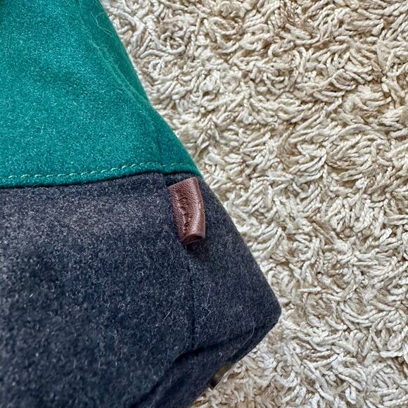 Levi’s Wool Green Gray Tote Bag Handbag Shoulder Bag Women’s - Picture 3 of 9